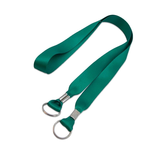 Custom Double Ended Lanyard w/ Metal Split Ring & Crimp