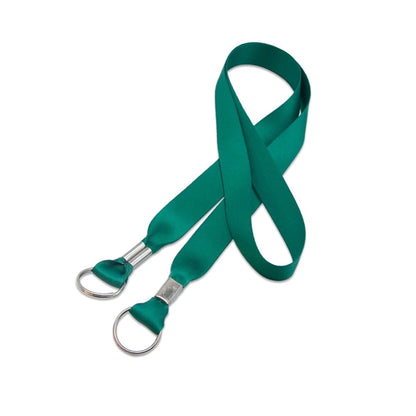 Custom Double Ended Lanyard w/ Metal Split Ring & Crimp