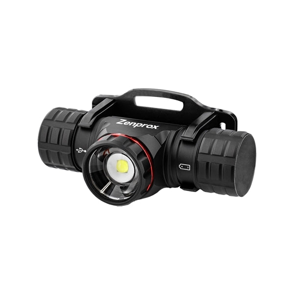 RECHARGEABLE-DUAL POWER ALUMINUM HEADLAMP