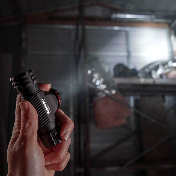 RECHARGEABLE-DUAL POWER ALUMINUM HEADLAMP