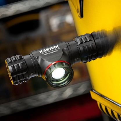 RECHARGEABLE-DUAL POWER ALUMINUM HEADLAMP