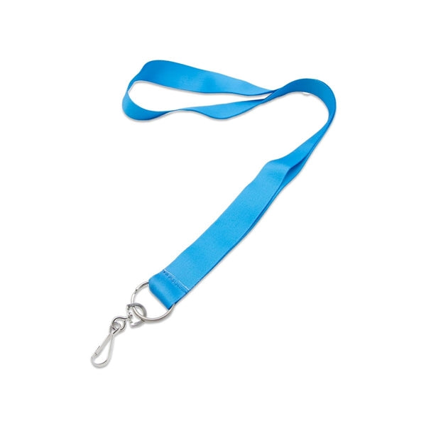 Custom 1" Lanyard w/ Metal Split Ring & Swivel J Hook