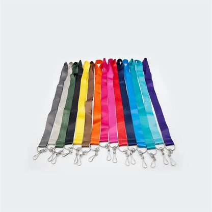 Custom 1" Lanyard w/ Metal Split Ring & Swivel J Hook