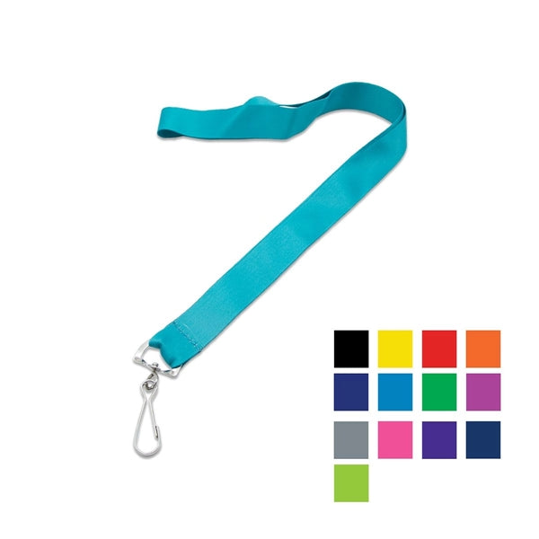 Custom 1" Polyester Lanyard w/ Metal Swivel J Hook