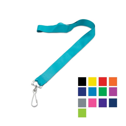 Custom 1" Polyester Lanyard w/ Metal Swivel J Hook