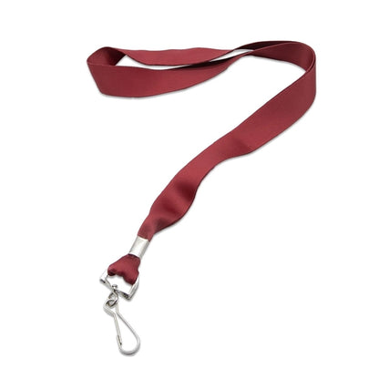 Custom 1" Polyester Lanyard w/ Swivel J Hook & Metal Crimp