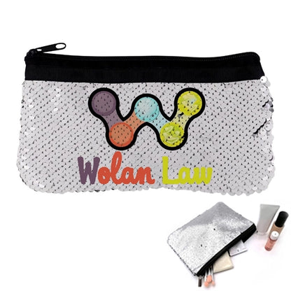 Full Color Sequin Zippered Pouch