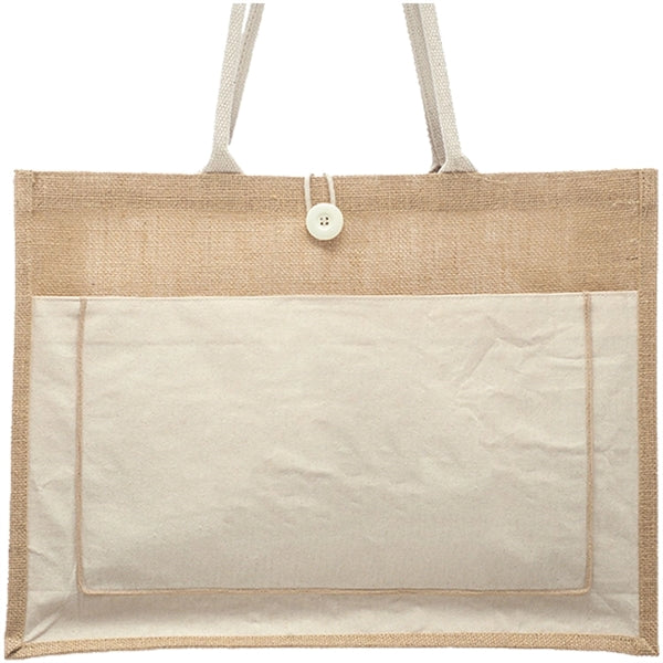 Cotton Pocket Jute Tote Bags