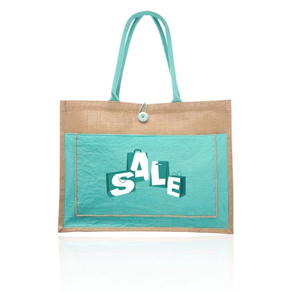 Cotton Pocket Jute Tote Bags