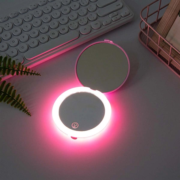 Rechargeable Led Compact Makeup Mirror