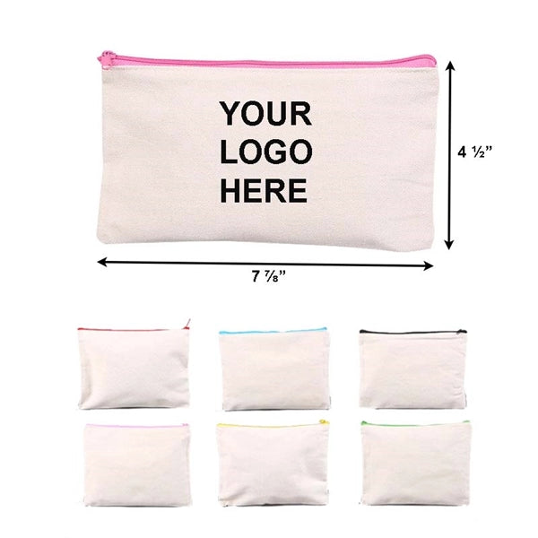 Canvas Zipper Pencil Bag
