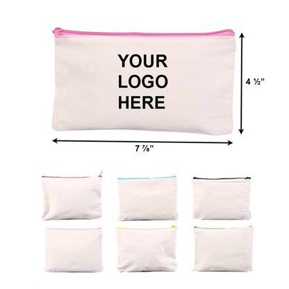 Canvas Zipper Pencil Bag