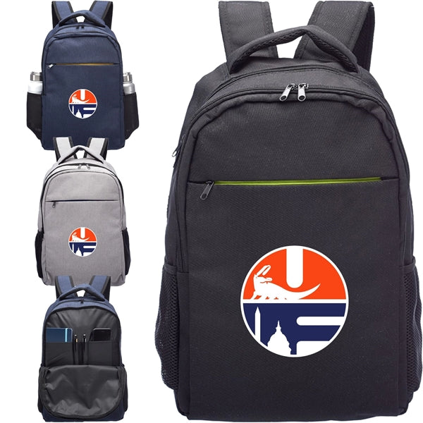 Classic Computer Backpack w/ Mesh Pockets on Both Sides