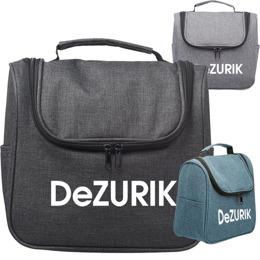 Large Heather Toiletry Bags w/ Side Pockets