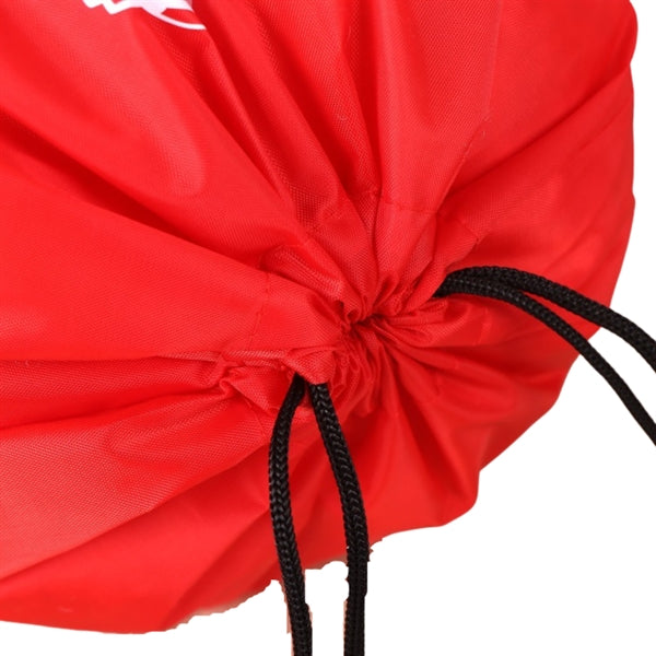 Premium Drawstring Backpack w/ Slip & Mesh Pocket (13"x17")