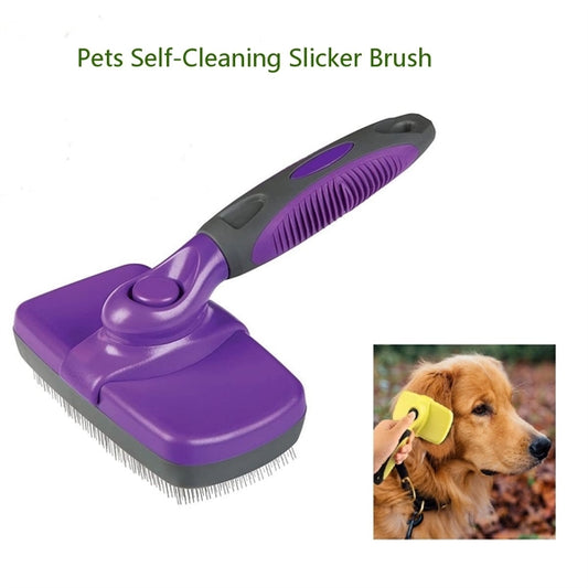 Self-Cleaning Slicker Brush For Dogs