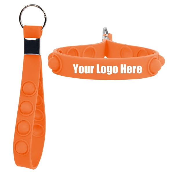 Push Pop Stress Reliever Keychain