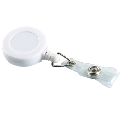 Retractable Round Corner Strap Badge Reel Holder w/Belt Clip