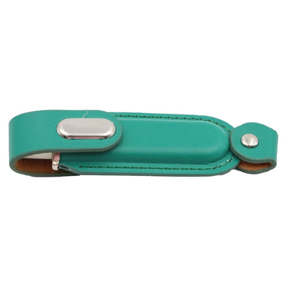 Leather USB Drive with Snap fastener and keyloop