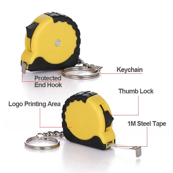 Promotional Customized Mini Tape Measure Key Chain
