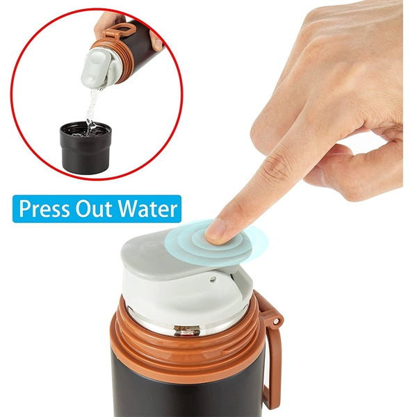 Double Walled Sports Travel Mug With Leakproof Lid
