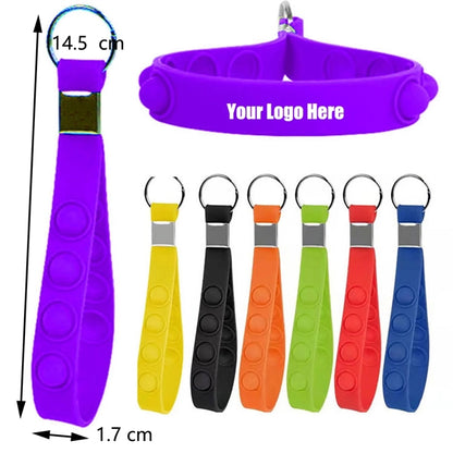 Push Pop Stress Reliever Keychain