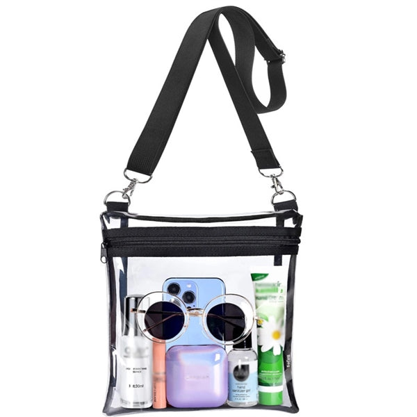 Clear Pvc Messenger Crossbody Bag