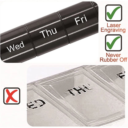 Portable Aluminum Alloy Pill Case With Keychain&Carabiner