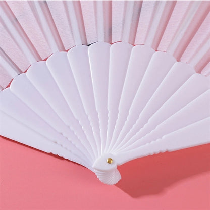 Plastic Handheld Foldable Hand Cloth Fabric Fan