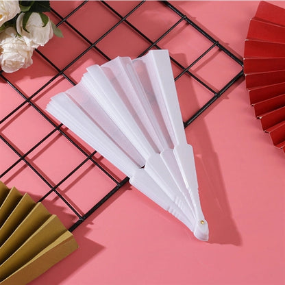 Plastic Handheld Foldable Hand Cloth Fabric Fan