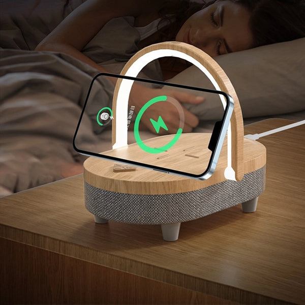 Wireless Charging Desk Lamp Bluetooth Speaker