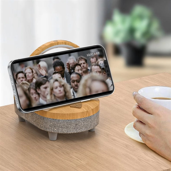 Wireless Charging Desk Lamp Bluetooth Speaker