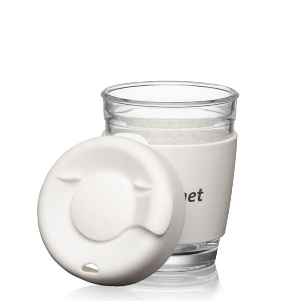 Retiro Borosilicate Glass Tumbler w/Silicone Lid - 8oz