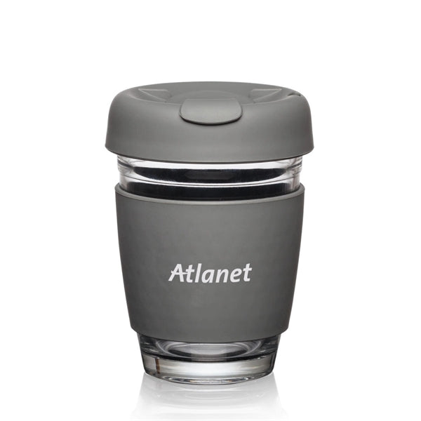 Retiro Borosilicate Glass Tumbler w/Silicone Lid - 8oz