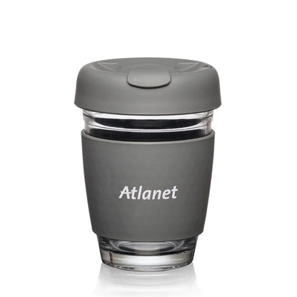 Retiro Borosilicate Glass Tumbler w/Silicone Lid - 8oz