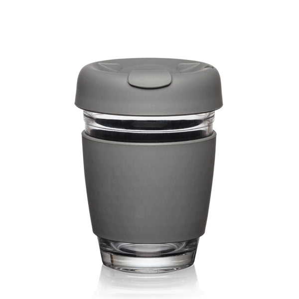 Retiro Borosilicate Glass Tumbler w/Silicone Lid - 8oz