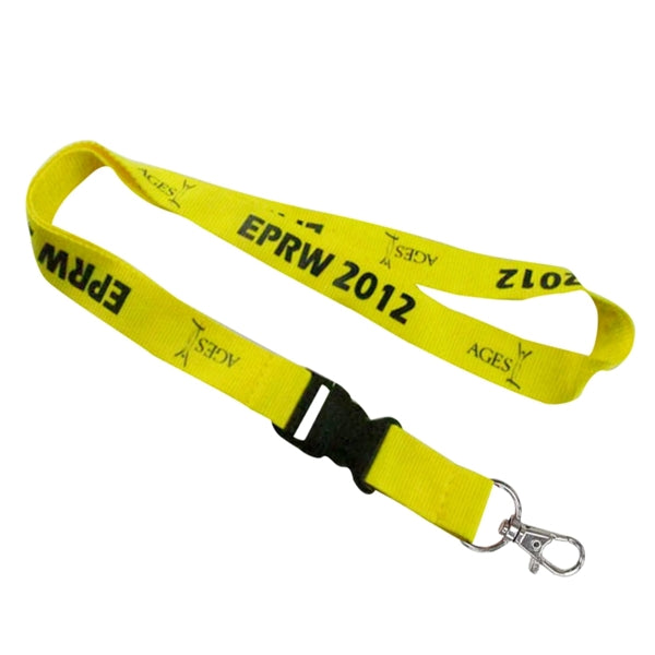 5/8" Recycled PET Lanyard Custom Imprint ID Badge Holder