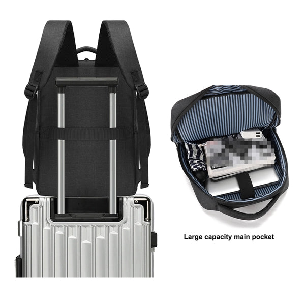Fashion Waterproof College Students Backpack With Usb