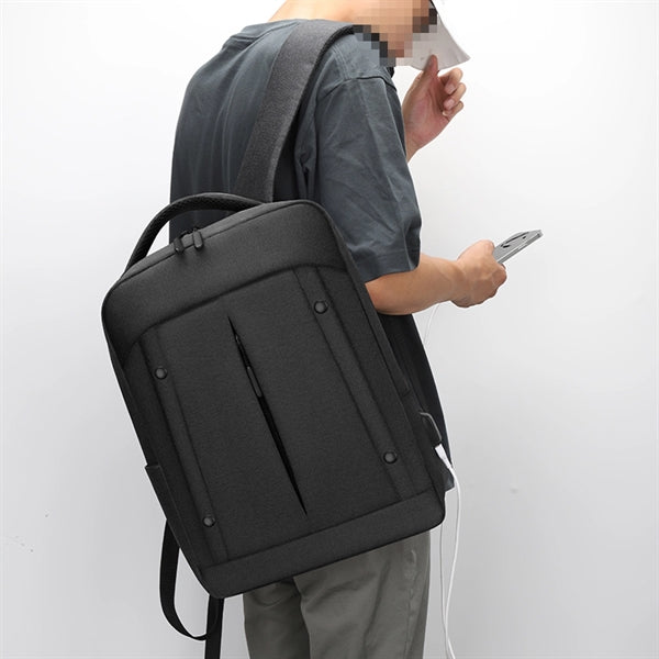 Fashion Waterproof College Students Backpack With Usb