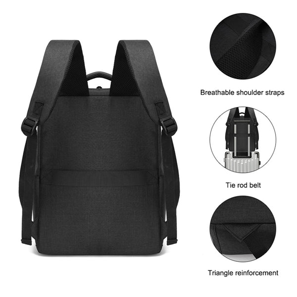 Fashion Waterproof College Students Backpack With Usb