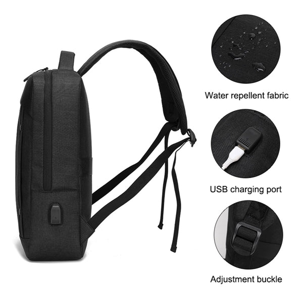 Fashion Waterproof College Students Backpack With Usb