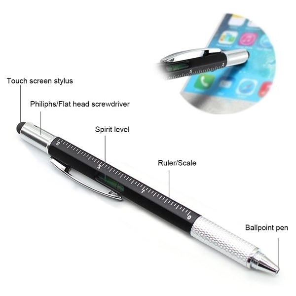 6 In 1 Multifunction Ballpoint Pen