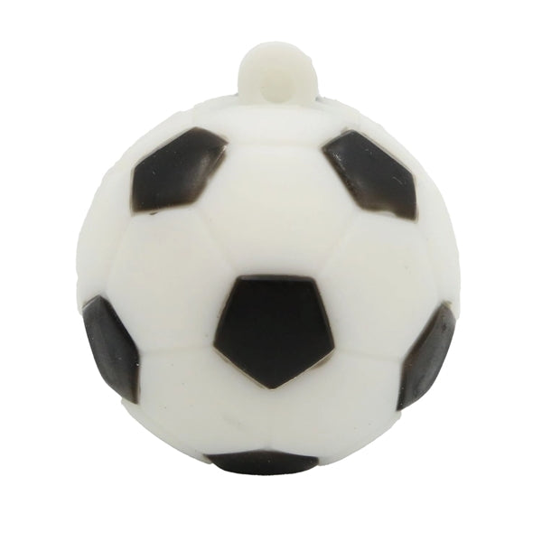 Soccer Shaped PVC Fast USB Drive with Keyring