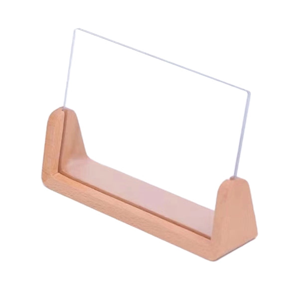 Solid Wood  Frame Acrylic Combination U-Shaped Table Set