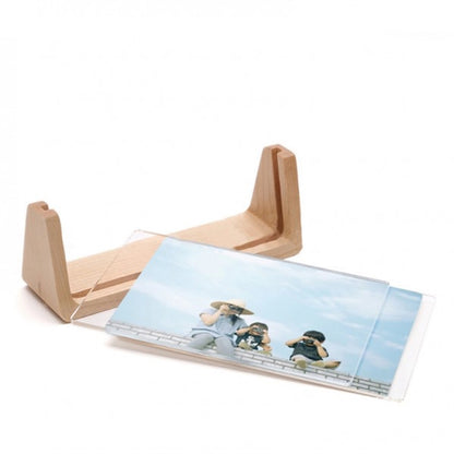 Solid Wood  Frame Acrylic Combination U-Shaped Table Set