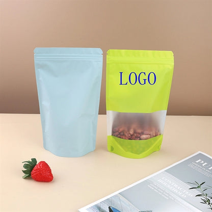 Stand Up Pouch Bag Zip Lock Storage With Matte Window