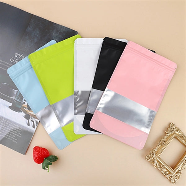 Stand Up Pouch Bag Zip Lock Storage With Matte Window
