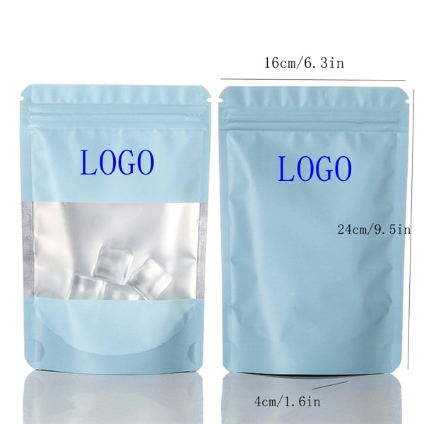 Stand Up Pouch Bag Zip Lock Storage With Matte Window
