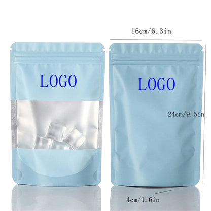 Stand Up Pouch Bag Zip Lock Storage With Matte Window