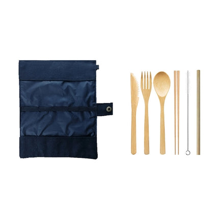Flatware Cutlery Bamboo Set Outdoor Utensils Tableware
